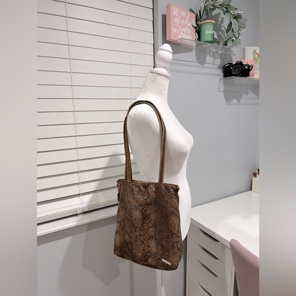 Nine West Vintage Y2K Animal Print Tote with Small Wallet
